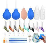 Uhidka Pottery Tools Fournit L'Applicateur de Pointe de Précision, pour Un Ensemble D'Outils de Glaçage avec Une Bouteille Graduée de Compression en Matériau en Céramique