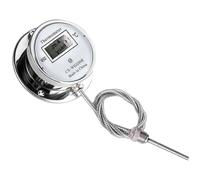 Uhidka Thermomètre en Acier Inoxydable avec Affichage Numérique, Thermomètre à Sonde Étanche pour la Cuisson, Industriel