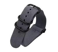uHLANQC Bracelets de Montre pour Hommes, 18/20/22/24mm Hommes Remplacement Noir Anneau Boucle otan Militaire en Nylon Toile Montre Bracelet Bracelet Accessoires(Gray,20mm)