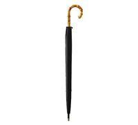 uHLANQC Parapluies pour la Pluie Parasol, Parapluie en Bambou avec Crochet et Long Manche, Grand Parapluie Automatique, Convient aux Unisexes(Black)