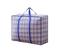 uHLANQC Sac de Voyage Pliable à Main Extra Large, Robuste, capacité d'épaississement, Stockage Bagages étanche, Emballage Mobile tissé(Blue,S-50x32x23cm)