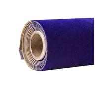 uHLANQC Tissu de Garniture Toit en suédine, Tissu floqué Auto-adhésif Velours, matériau Collante for la décoration intérieure boîtes à Bijoux et Voitures Faire soi-même(Blue,45cm x 3.0m)