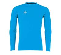 Uhlsport Sous-maillot manches longues Distinction Colors – Matière légère, coupe moulante – Cyan