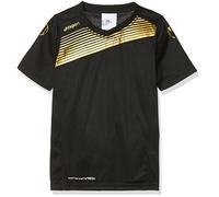 Uhlsport 100328303 Liga 2.0 Maillot Enfant Noir/Or FR : XXS (Taille Fabricant : 128)