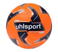Uhlsport 290 Ultra Lite Addglue Junior Ballon de Football pour Enfants Jeu et entraînement, Taille 4, Football Enfants, Orange Fluo/Bleu Marine