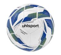 uhlsport 350 Lite Match Addglue Football Jeunes et Adultes, Blanc/Royal/Fluo Jaune, 5