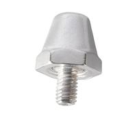 uhlsport Alu 6 KT Chevilles Mixte, Noir, 13/16Mm