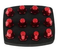 uhlsport ALU 6 KT Crampons pour Adulte Unisexe Rouge 13/16 mm