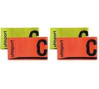uhlsport Brassard de jeu-1006749010001 Mixte Adulte, Fluo Jaune/Schockred, M (Lot de 2)