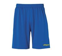 uhlsport Center Basic Short pour Enfant, Enfant, 100334227, Bleu Azur/Jaune, 140 cm
