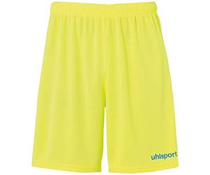 uhlsport Center Basic Short sans Slip intérieur pour Enfant, Mixte Enfant, Pantalon, 100334223, Jaune Fluo/Bleu Radar, 116 cm