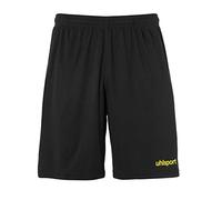 uhlsport Center Basic Shorts Homme, Noir/Jaune Citron, XXL