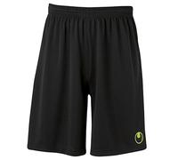 Uhlsport CENTRE II Short avec Slip intérieur - noir/vert flash, M