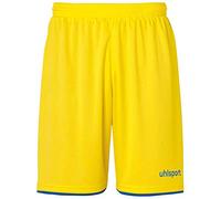 uhlsport Club Short de Football pour Homme XS Muticolore (Lima Amarillo/Azur)