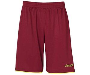 uhlsport Club Shorts Homme, Muticolore (Burdeos/Amarillo Fluor), XXXL