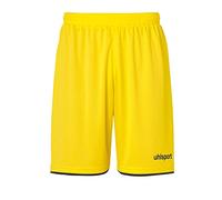 uhlsport Club Shorts Homme, Muticolore (Lima Amarillo/Noir), M