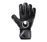 uhlsport Comfort Absolutgrip HN Gants de Gardien de But de Football pour Enfants et Adultes - Half Negative Cuts pour Un Ajustement Plus serré - Fixation du Poignet, 10.5, Noir