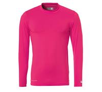 UHLSPORT - DISTINCTION COLORS BASELAYER - Sous Maillot Manche Longues - Matière Légère - Coupe Moulante Ajustée - rose - FR : XL (Taille Fabricant : XL)