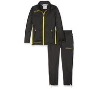 Uhlsport Enfant Essential Classic Survêtement, Noir/Limonen Jaune, FR XXS Taille Fabricant 104 EU
