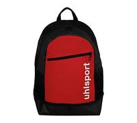 uhlsport ESSENTIAL BACKPACK Sac à Dos Outdoor Indoor Fitness Gym Football Handball Cyclisme - Sac à Dos Multifonctions avec Compartiment Inférieur - Hydrofuge - Rouge/Noir/Blanc - 20 Litres