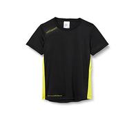 uhlsport Essential Maillot Mixte Enfant, Noir/Limonène Jaune, FR : XXS (Taille Fabricant : 116)