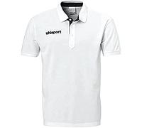 uhlsport Essential Polo Mixte Enfant, Blanc/Noir, FR : XS (Taille Fabricant : 164)