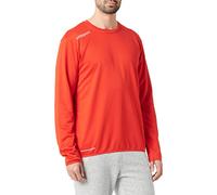 uhlsport Essential Training Top Homme-Manches Longues, Rouge, Blanc, XXL