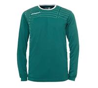 uhlsport Femme Match (Chemise & Short) LS équipe Kit L grün (Lagune/Weiß)