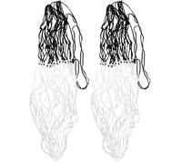 uhlsport - Filet à Ballon (pour 12 Ballons) - Ballons Football - Matière 100% PP - pour 12 Ballons Mixte Adulte, Blanc/Noir, Taille Unique (Lot de 2)