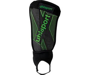 uhlsport Flex Plate protège-Tibias pour Enfants et Adultes - Protège Tibia Foot Enfant Ultra-léger avec Protection de la Cheville - Absorbant Les Chocs, rembourré et Protecteur