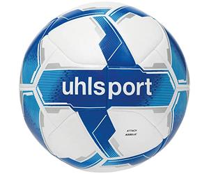 uhlsport Football ATTACK ADDGLUE Ballon de football Soccer Ballon d'entraînement et de match - avec nouvelle technologie ADDGLUE - blanc/royal/bleu - pour jeunes et actifs - FIFA BASIC