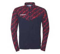 uhlsport Football Progressive 28 Poly Veste d'entraînement pour homme, veste de sport, sweat-shirt sans capuche avec col montant et poches zippées