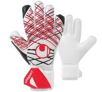 uhlsport Gants de Gardien de But de Football Classic Absolutgrip pour Enfants et Hommes, Gants de Gardien de But, Gants de Football avec Fixation au Poignet - Blanc/Noir/Rouge