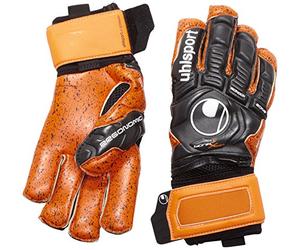 uhlsport Gants de Gardien de But Ergonomic 360 Super Grip Bionik + X-Change 42,5 Noir/Orange
