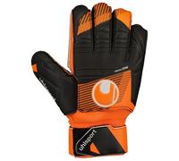 Uhlsport Gants de Gardien Soft Resist+ Flex Frame – Protection des doigts – Orange/Noir 9