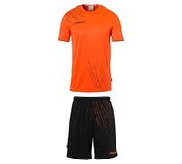 Uhlsport Garçon Score 26 Set Jeu De Maillots Football - Complet, Orange Fluo/noir, 8-9 Ans EU