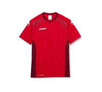 Uhlsport - Goal Maillot MC - Maillot de Gardien Football - Homme - Rouge/Bordeaux - FR : XXS (Taille Fabricant : 116)