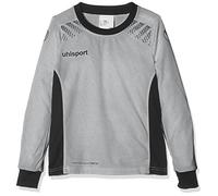 uhlsport Goal Maillot Mixte Enfant, Gris Foncé Mélange/Noir, FR : XXS (Taille Fabricant : 116)