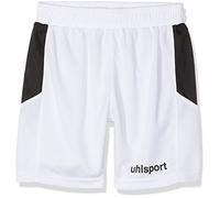 uhlsport Goal Short Mixte Enfant, Blanc/Noir, FR : XXS (Taille Fabricant : 116)