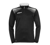 uhlsport Goal Sweat-Shirt 1/4 Zip Homme, Noir/Blanc, FR (Taille Fabricant : 3XL)