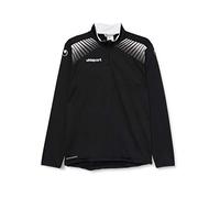 uhlsport Goal Sweat-Shirt 1/4 Zip Mixte Enfant, Noir/Blanc, FR : XXS (Taille Fabricant : 128)
