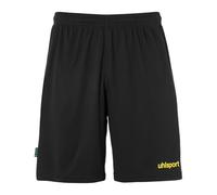 uhlsport Homme Center Basic for The Planet Shorts, Noir/Jaune Citron, 152 EU