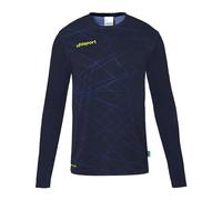 uhlsport Homme Prediction Maillot De Gardien But Shirt, Bleu Marine/Jaune Fluo, XL EU