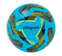 uhlsport Lite Soft 350 Football Jeunes et Adultes, Bleu glacé/Marine/Fluo Jaune, 5