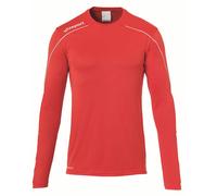 Uhlsport Long-Sleeve Performance Gym Top Rouge/Blanc Petit Male