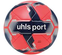 Uhlsport Ballon de football Match Addglue Fluo rouge / bleu marine / argent Taille 5
