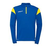 uhlsport Mixte Squad 27 1/4 Zip Top Pull-over De Sport, Azur/jaune Citron, S EU