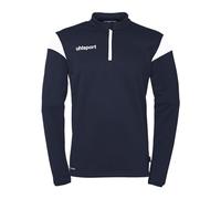uhlsport Mixte Squad 27 1/4 Zip Top Pull-over De Sport, Bleu Marine/blanc, XL EU