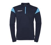 uhlsport Mixte Squad 27 1/4 Zip Top Pull-over De Sport, Bleu Marine/ciel, 116 EU