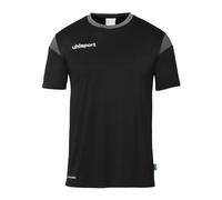 Uhlsport Mixte Squad 27 À Manches Courtes Maillot De Foot, Noir/Anthracite, 152 EU